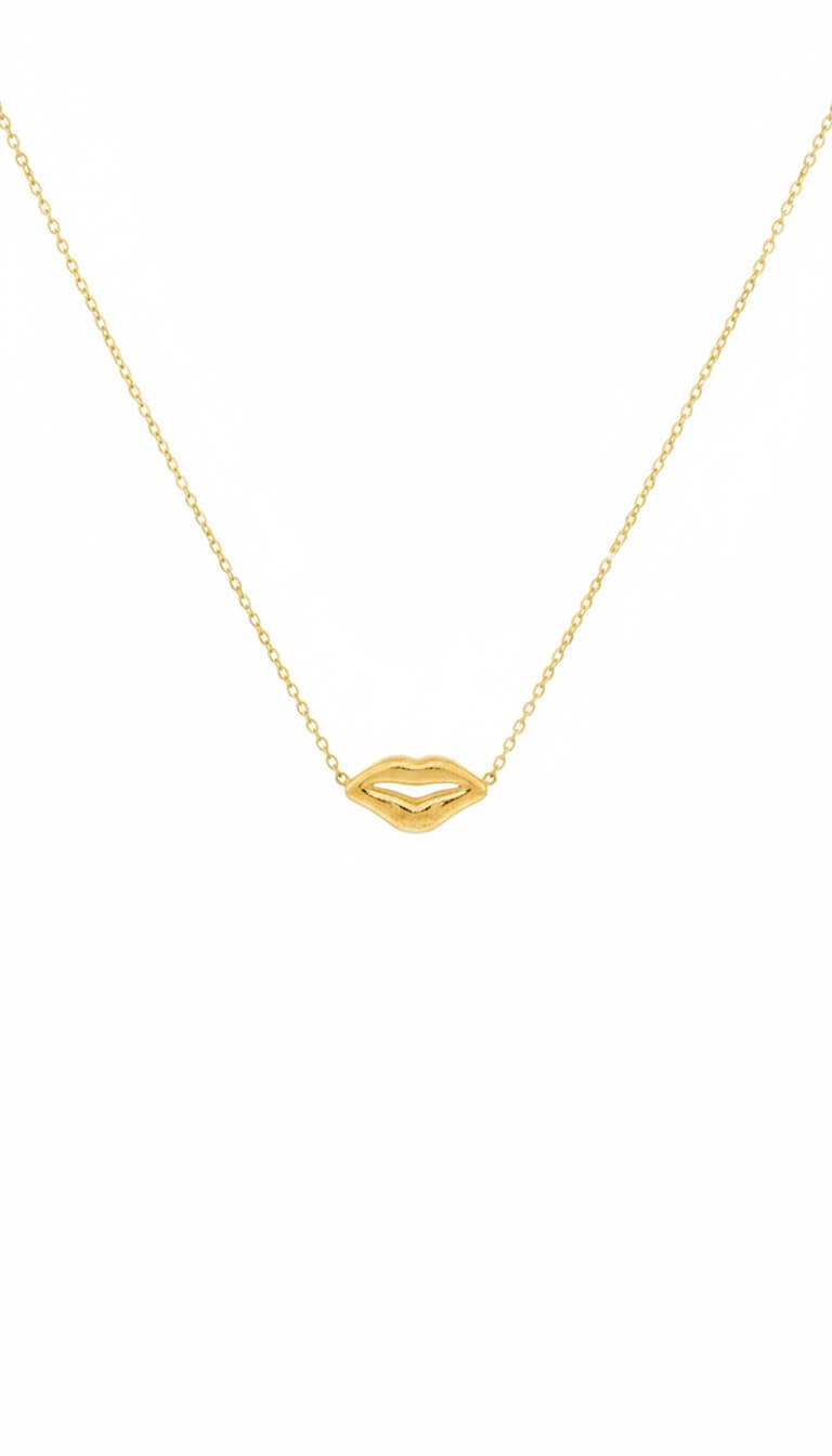 Kisses | stainless necklace