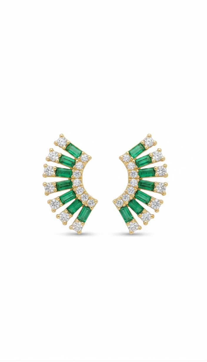 Luxury Green | stainless earrings