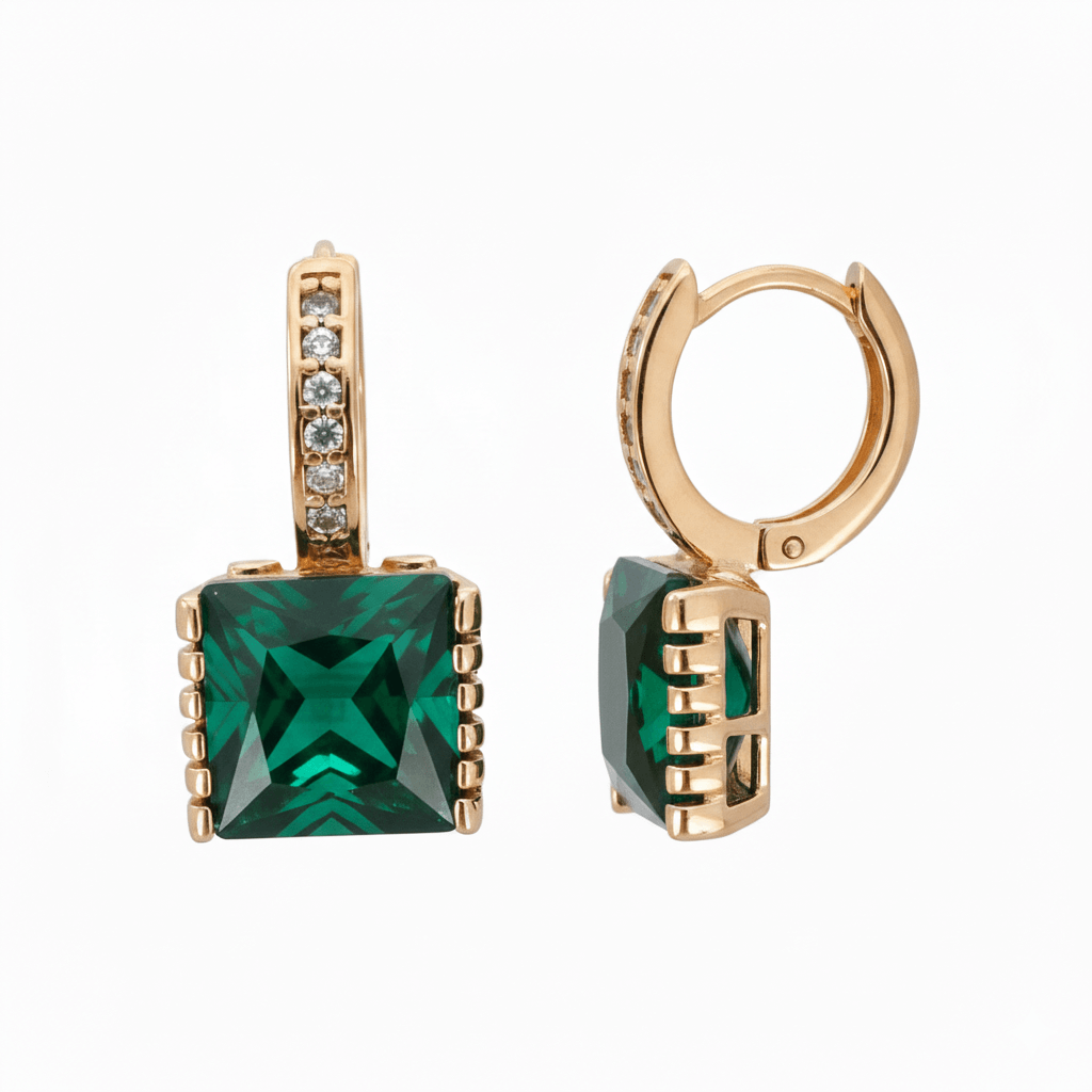 Royal style Green | stainless earrings