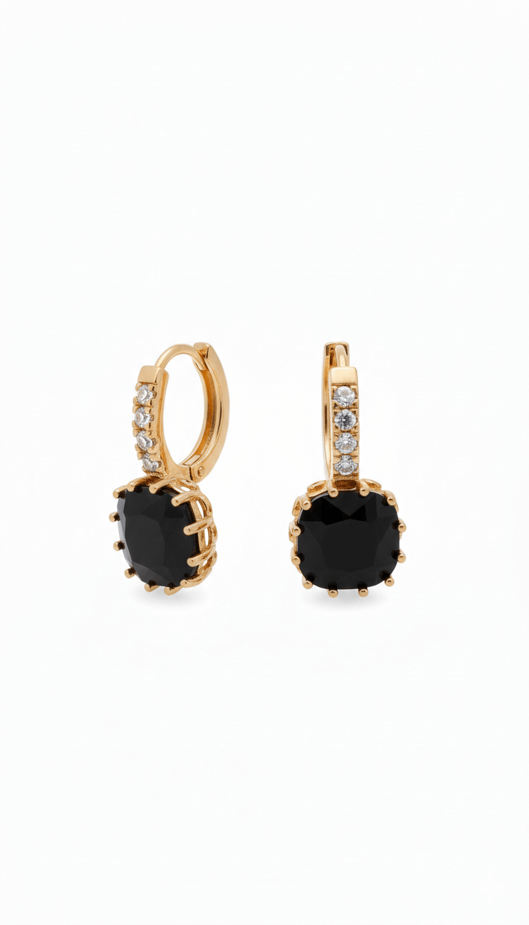 Royal style Black | stainless earrings