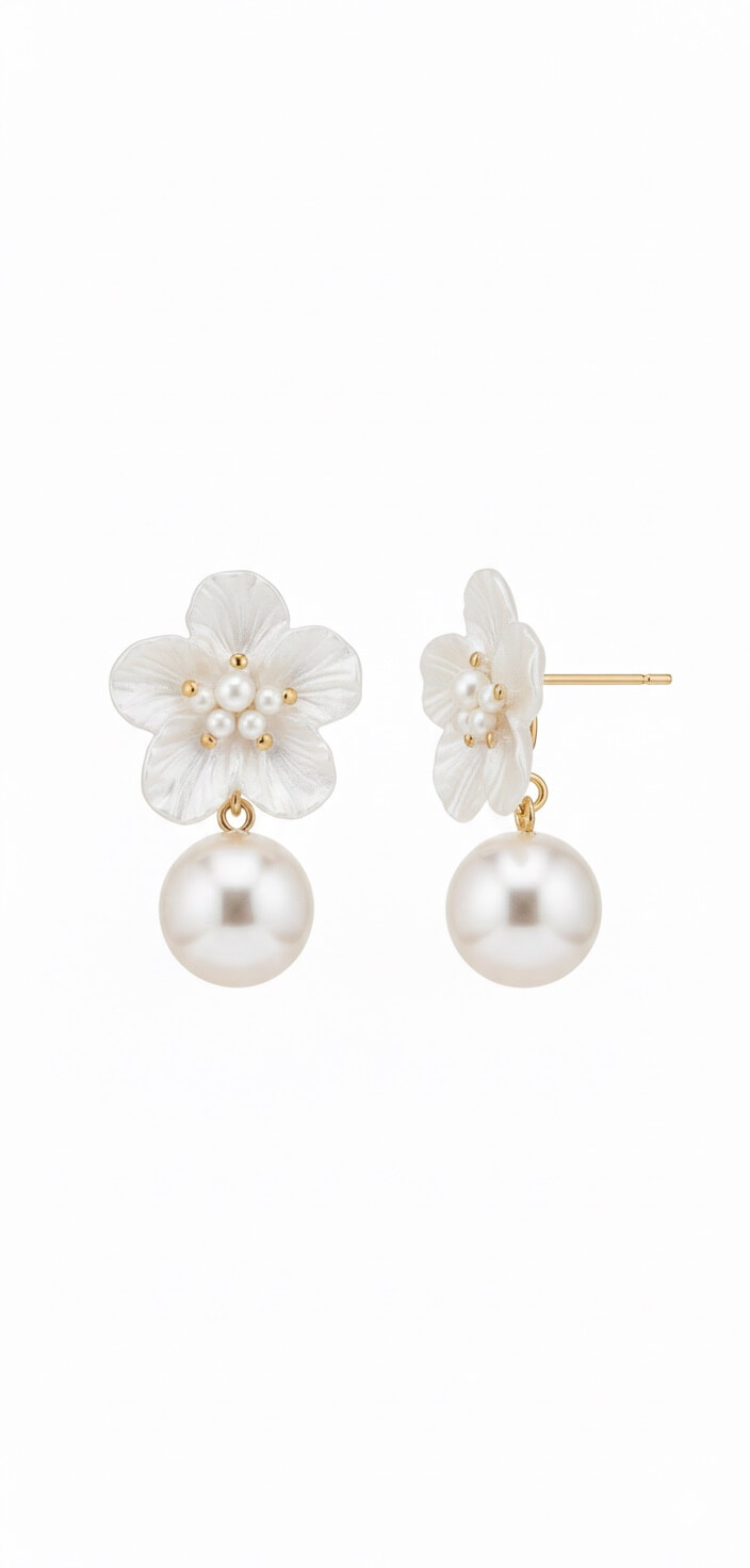 White Rose | earrings