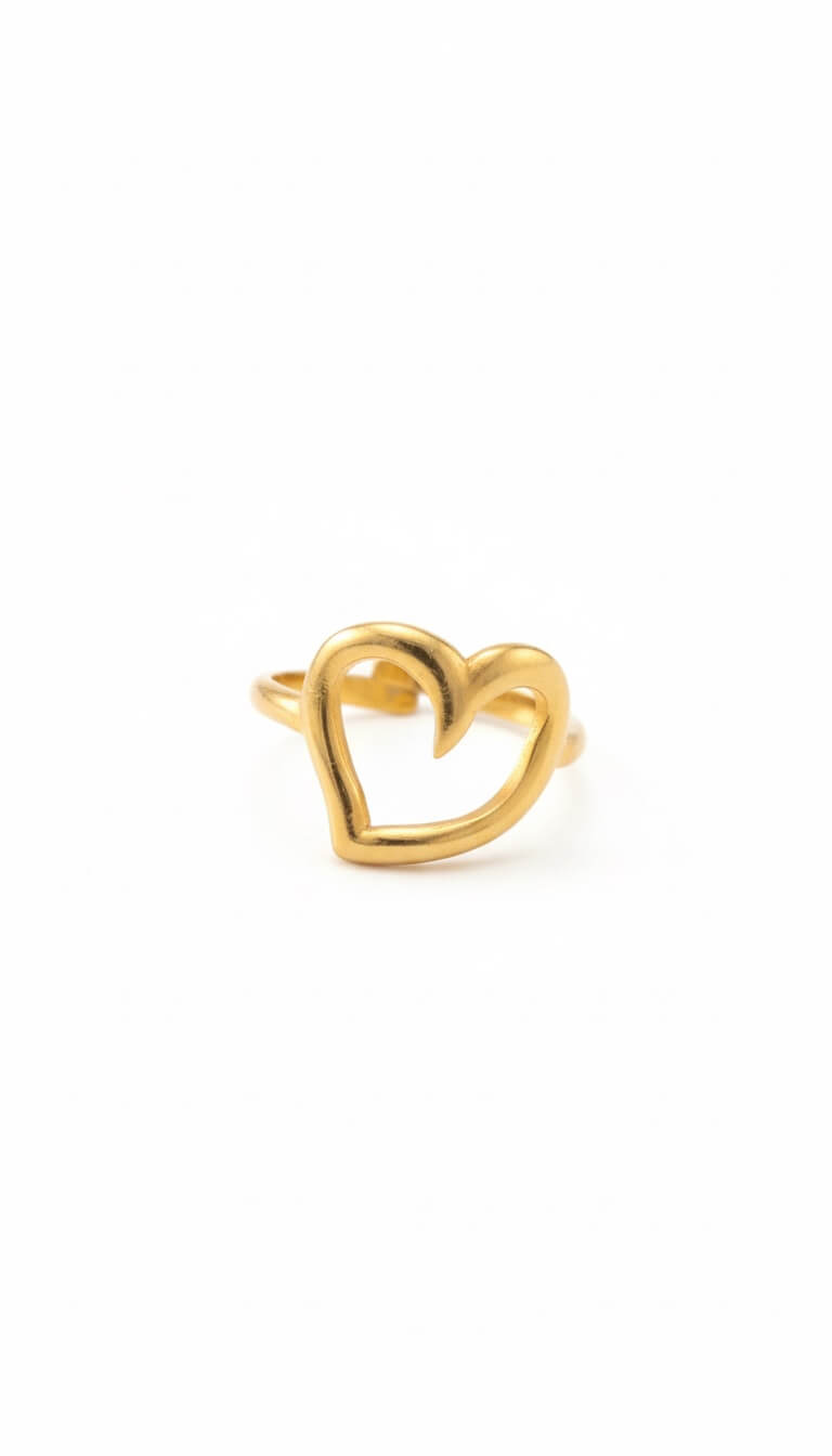 Chevalier heart Gold | stainless ring