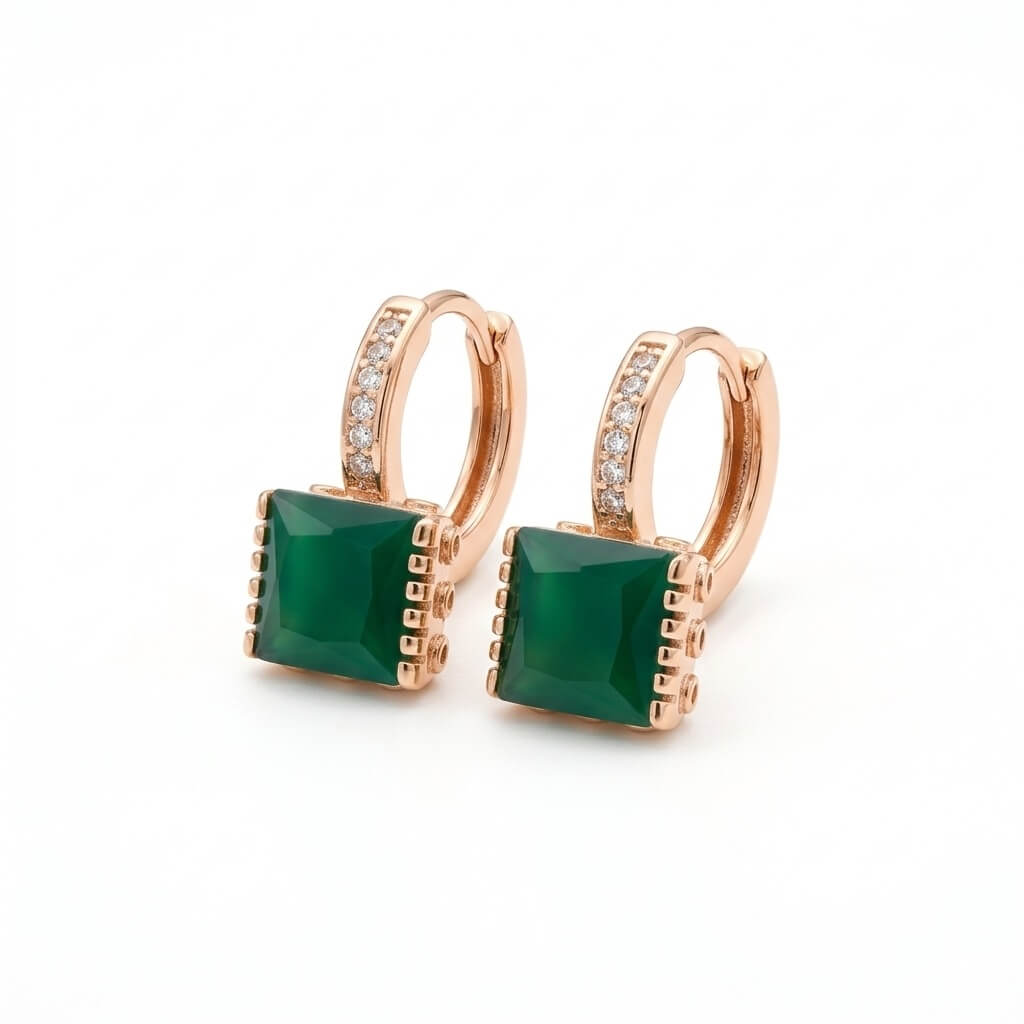 Royal style Green | stainless earrings