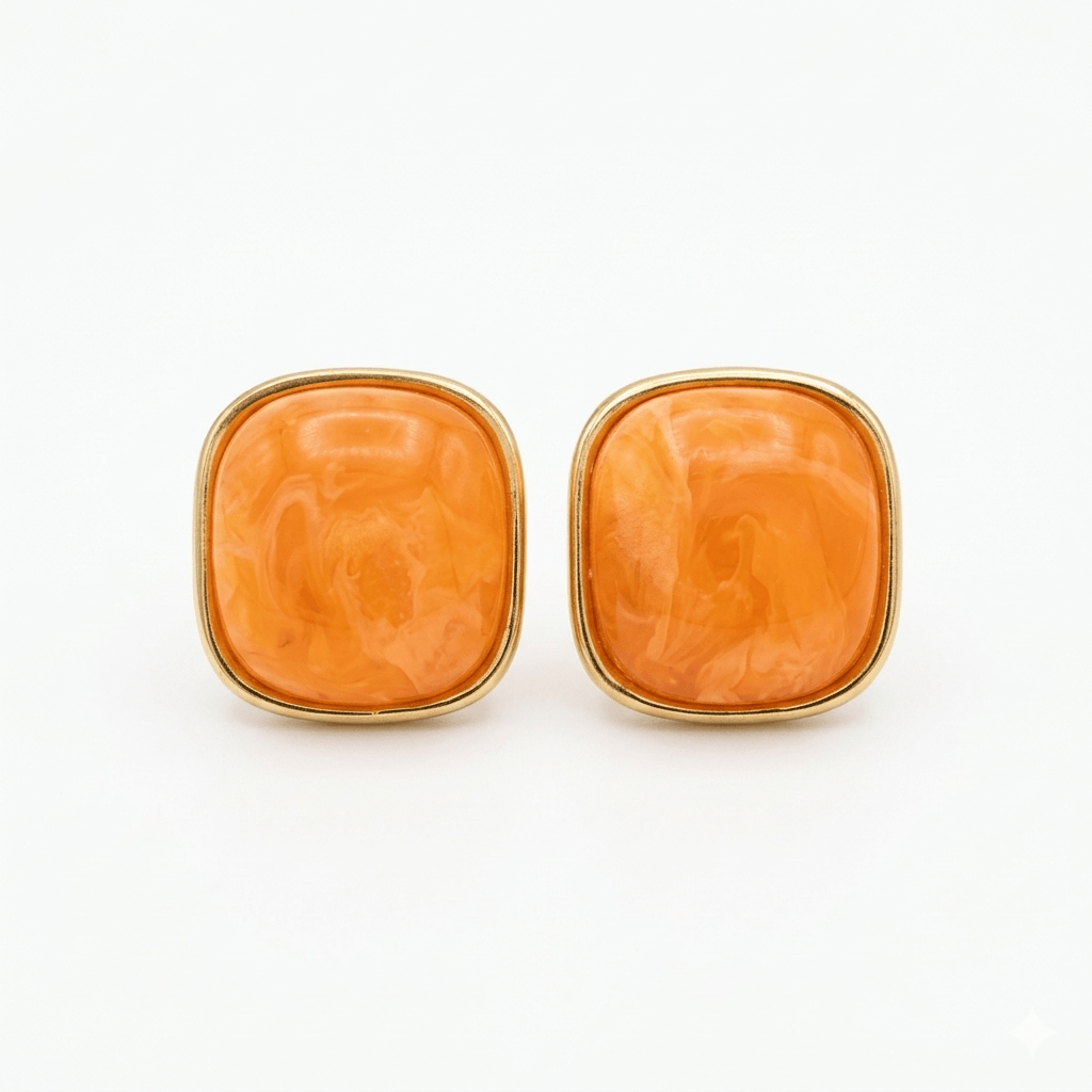 Orange Juice | stainless earrings