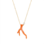Coral Orange | stainless necklace