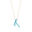 Coral Light Blue | stainless necklace