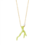 Coral Green  | stainless necklace