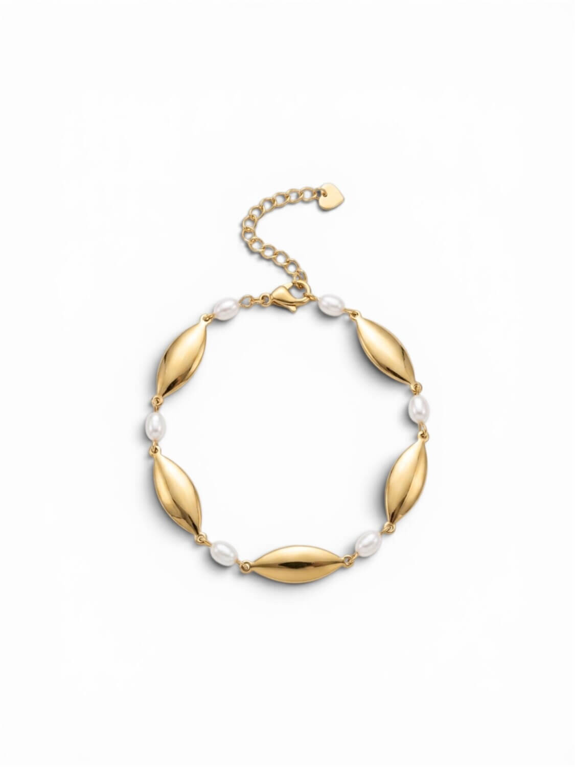 Gold shell | stainless anklet