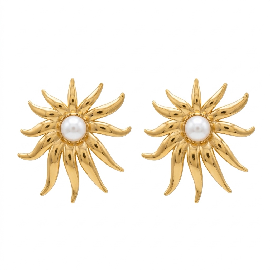 Agriolouloudo | stainless earrings