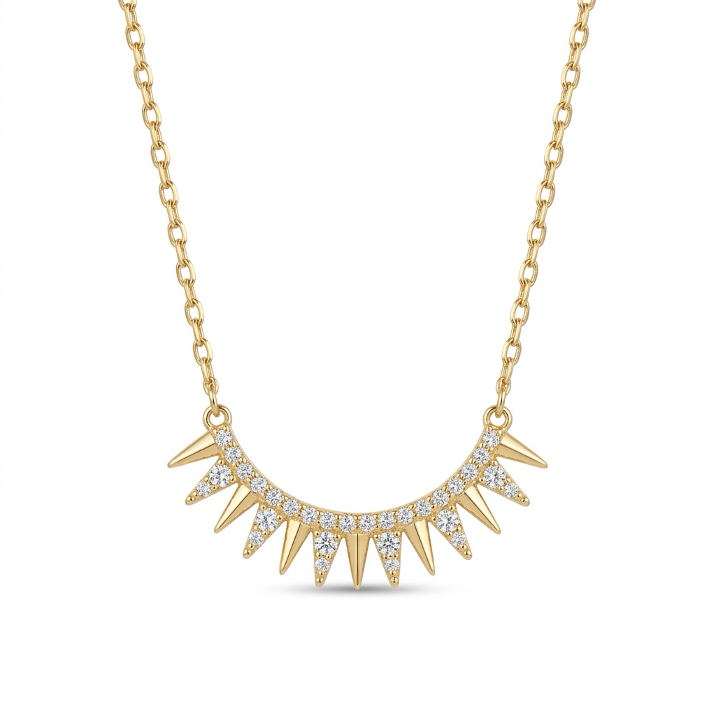 Snow | stainless necklace