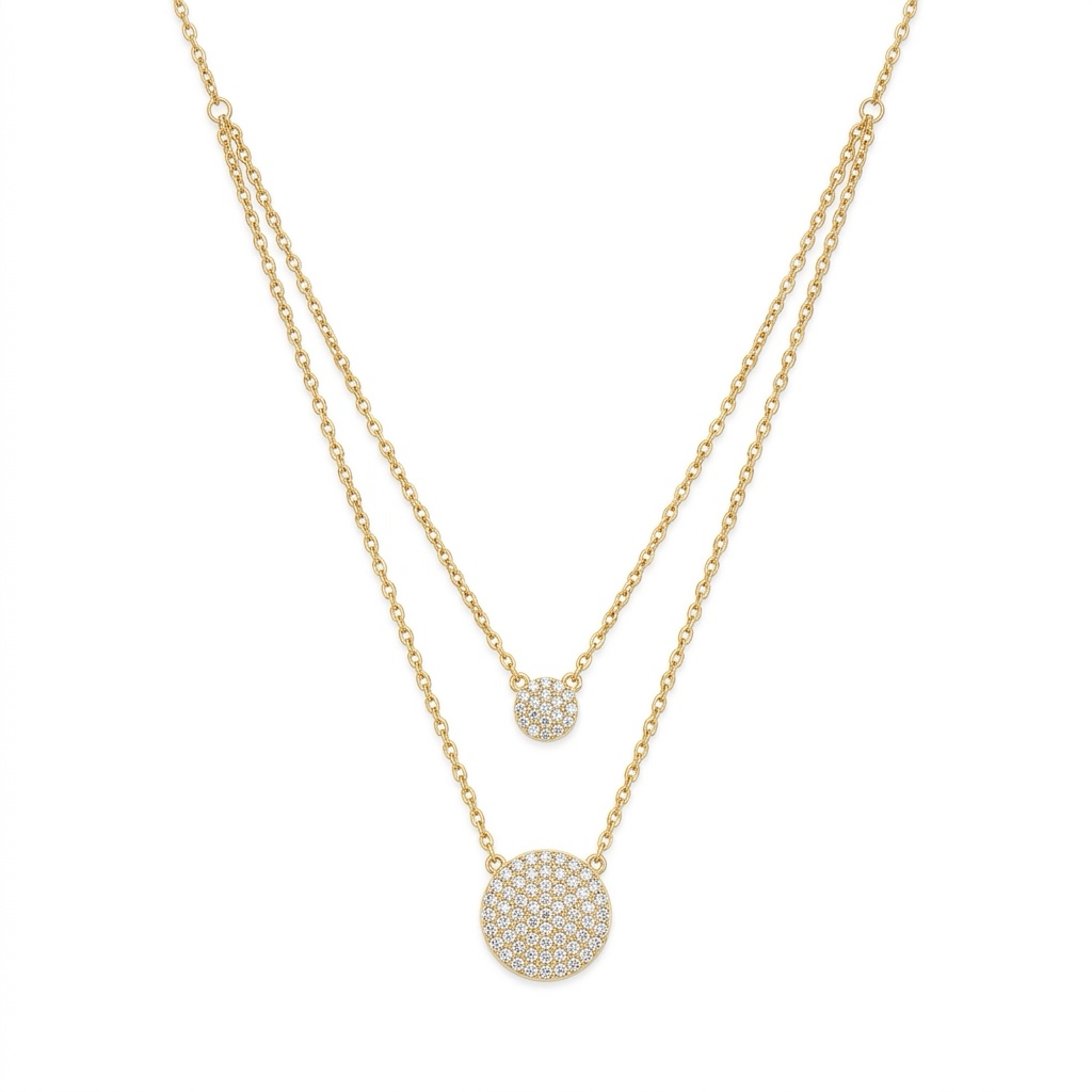 Double Moon | stainless necklace