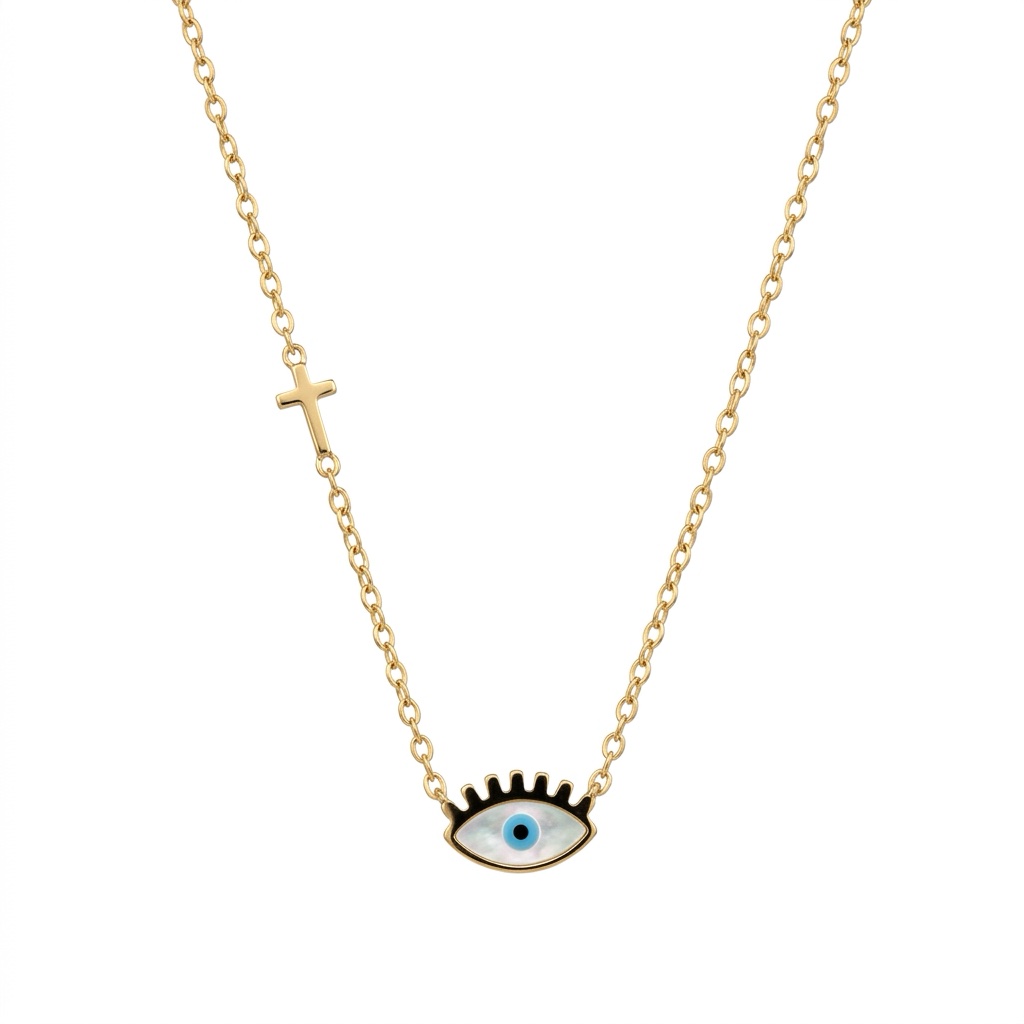 Blue Eye | stainless neckless